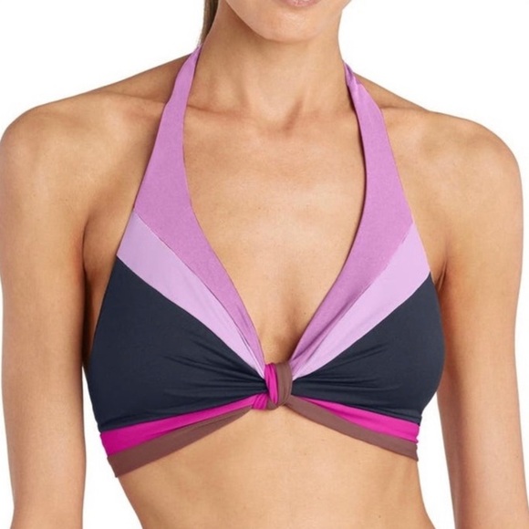 NWT Robin Piccone Billie Halter Bikini Top & High Waist Bottom Set Size Medium - Picture 1 of 14